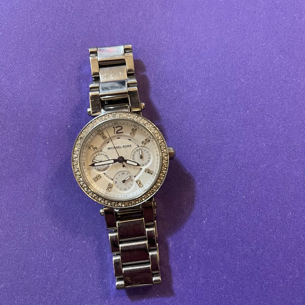 Michael Kors Silver Chronograph Watch